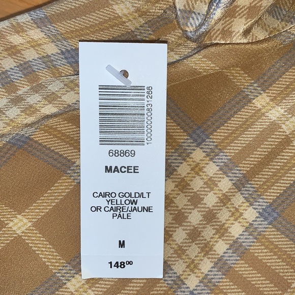 Aritzia Cairo gold Macee blouse (checkered blouse) - Picture 14 of 14
